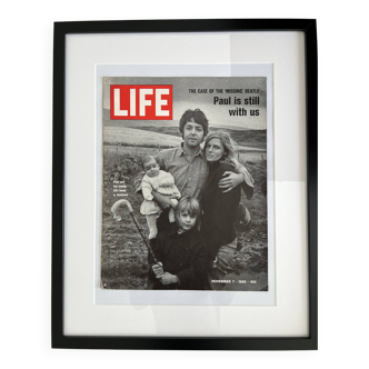 Life magazine framed 50s 60s design paul mc cartney beatles ringo eames