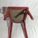 Paire de chaise ancienne Baumann bois rouge assise enfants vintage