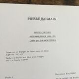 Illustration and press fashion photography "Pierre Balmain"