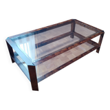 vintage elm burl coffee table