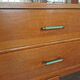 Large vintage sideboard 1950 compass feet