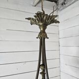 Ancien lustre en bronze 4 lumières