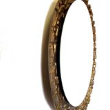Mirror with resin gold outline, 1960s - 57x69cm