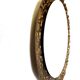 Mirror with resin gold outline, 1960s - 57x69cm
