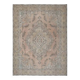 1960s Persian Handmade Wool Cotton Orange Oversized Area Rug 294x379
