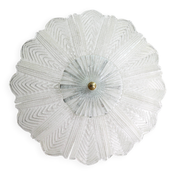 Bologna, Italian Murano Glass Ceiling Light or Flush Mount, 1980s