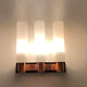 Vintage Scandinavian Triple Plique, 60s, Copper Glass