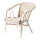 Fauteuil rotin enfant blanc