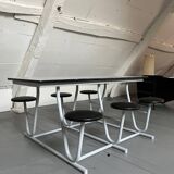 Refectory table and stools