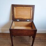 Oak trunk side table
