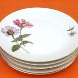6 Bohemian Fine Porcelain Dinner Plates