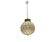 Murano Glass Brass Caged Pendant Light, Italy, 1960s