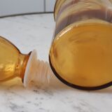 Carafe en verre ambré années 70