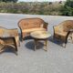 Used rattan lounge