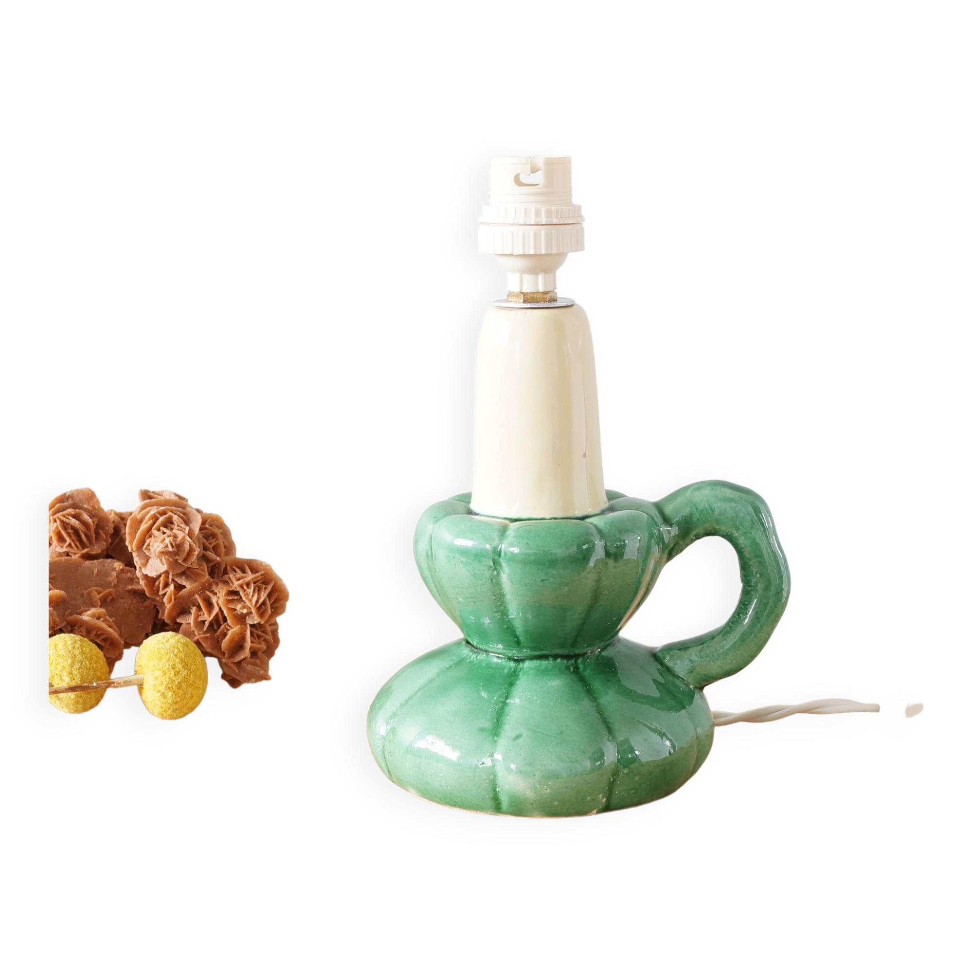 Ceramic lamp stand, 1950s