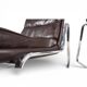 Set of 2 Drabert lounge chairs in brown leather by Gerd Lange, 1970