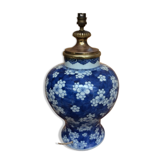 Porcelain and copper lamp