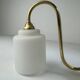 PAIR OF VINTAGE 1950S OPALINE WALL LIGHTS