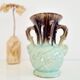 Antique blue vase - numbered