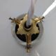Old hanging lamp in white opaline Art Deco 1930 Ø 24.7 cm