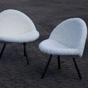 Mid-Century Sofa and Armchairs, Denmark, 1960s, Set of 3