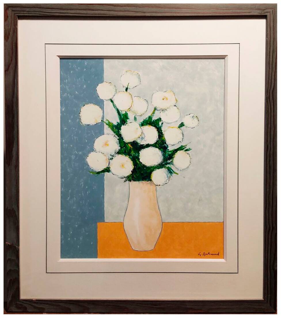 "Bouquet de fleurs blanches" par Gilbert Artaud