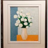 "Bouquet de fleurs blanches" par Gilbert Artaud