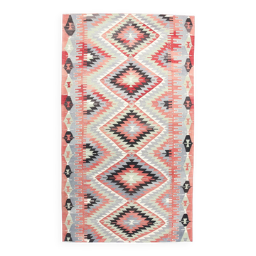 Geometric Madalion Design Kilim Rug, 181x320Cm Rug For Living Room