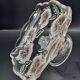 Vintage glass display stand "Pansy Bouquet Pink" — Studio Nova by Mikasa