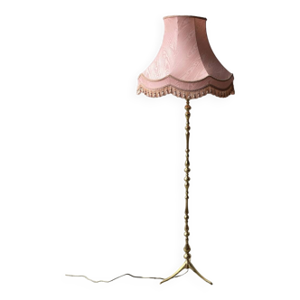1960’s vintage floor lamp with brass pole