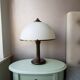 White mushroom table lamp 1970s space age