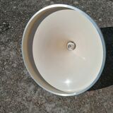 Suspension space age vintage en aluminium brossé