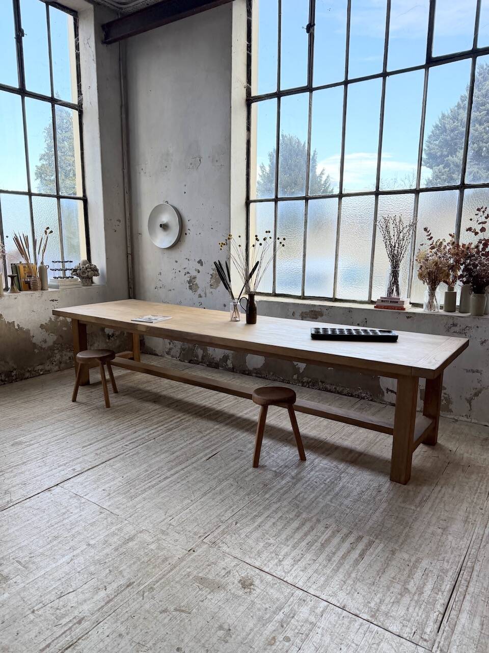 XXL solid oak farmhouse table 3.5m