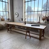 XXL solid oak farmhouse table 3.5m