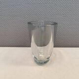 Large and heavy glass vase from Swedish Orrefors Glassworks.