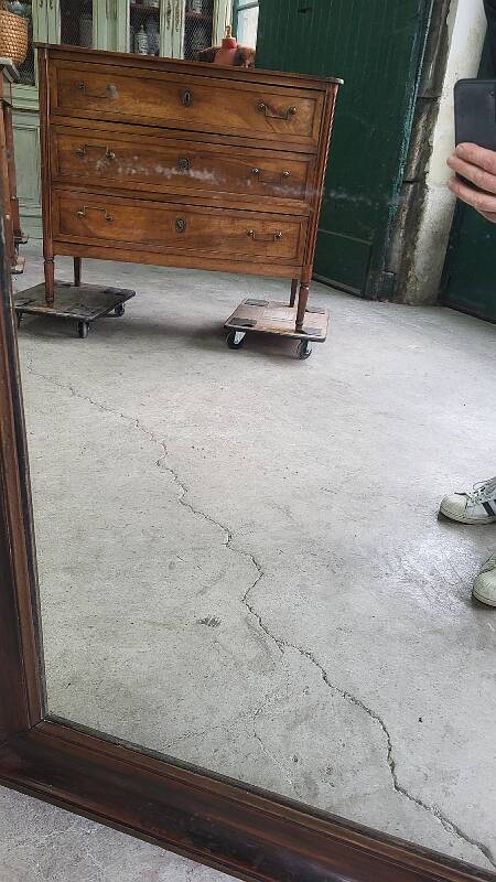 Antique wooden mirror