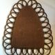 Mirror shape mirror rattan 48x59cm