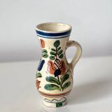 Korond single-flower vase, Hungarian ceramic, hand-painted - floral decoration