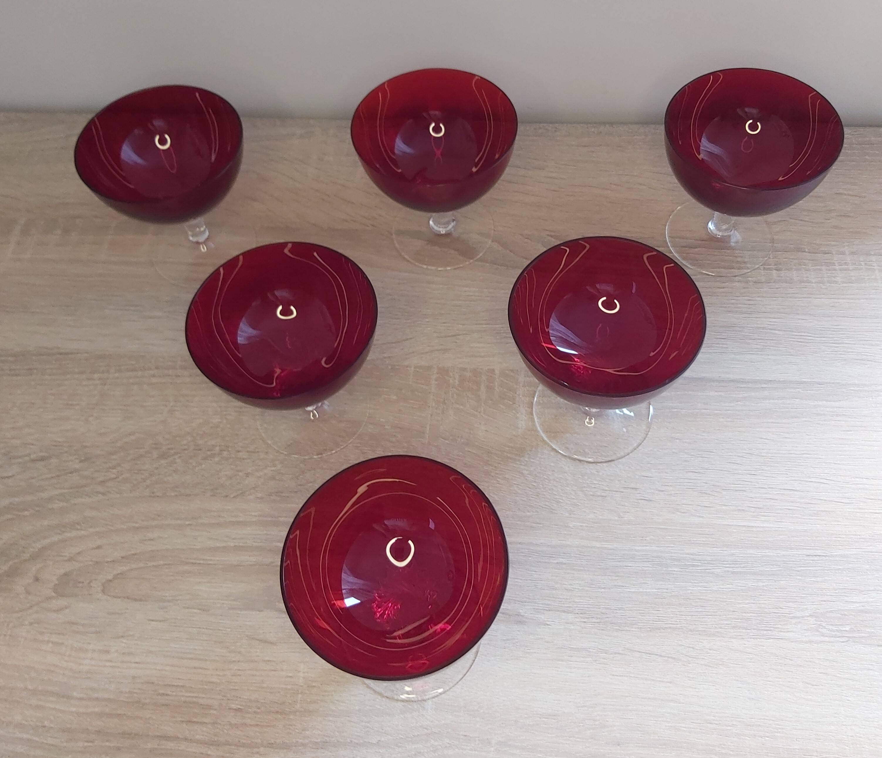 Set of six glasses, Murano