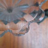 Pair of cornucopia vases in bronze and crystal, 19th century.