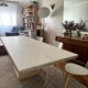 Extensible table Mood T1202 — Mobitec — White Fenix & walnut