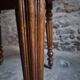 French antique round dining table in walnut, circa 1880–1900.
