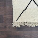 Carpet Beni Ouarai Berber black diamonds 150x255cm