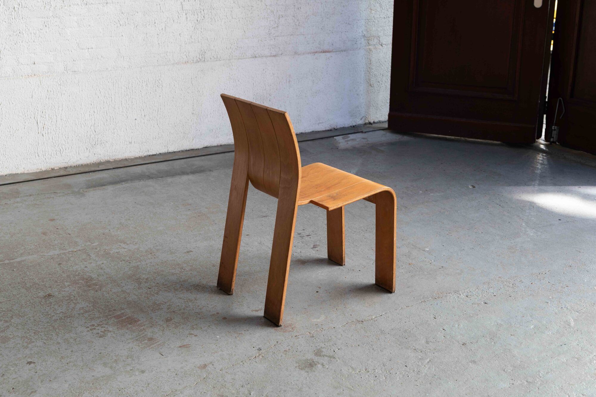Set of 8 'Strip' dining chairs by Gijs Bakker