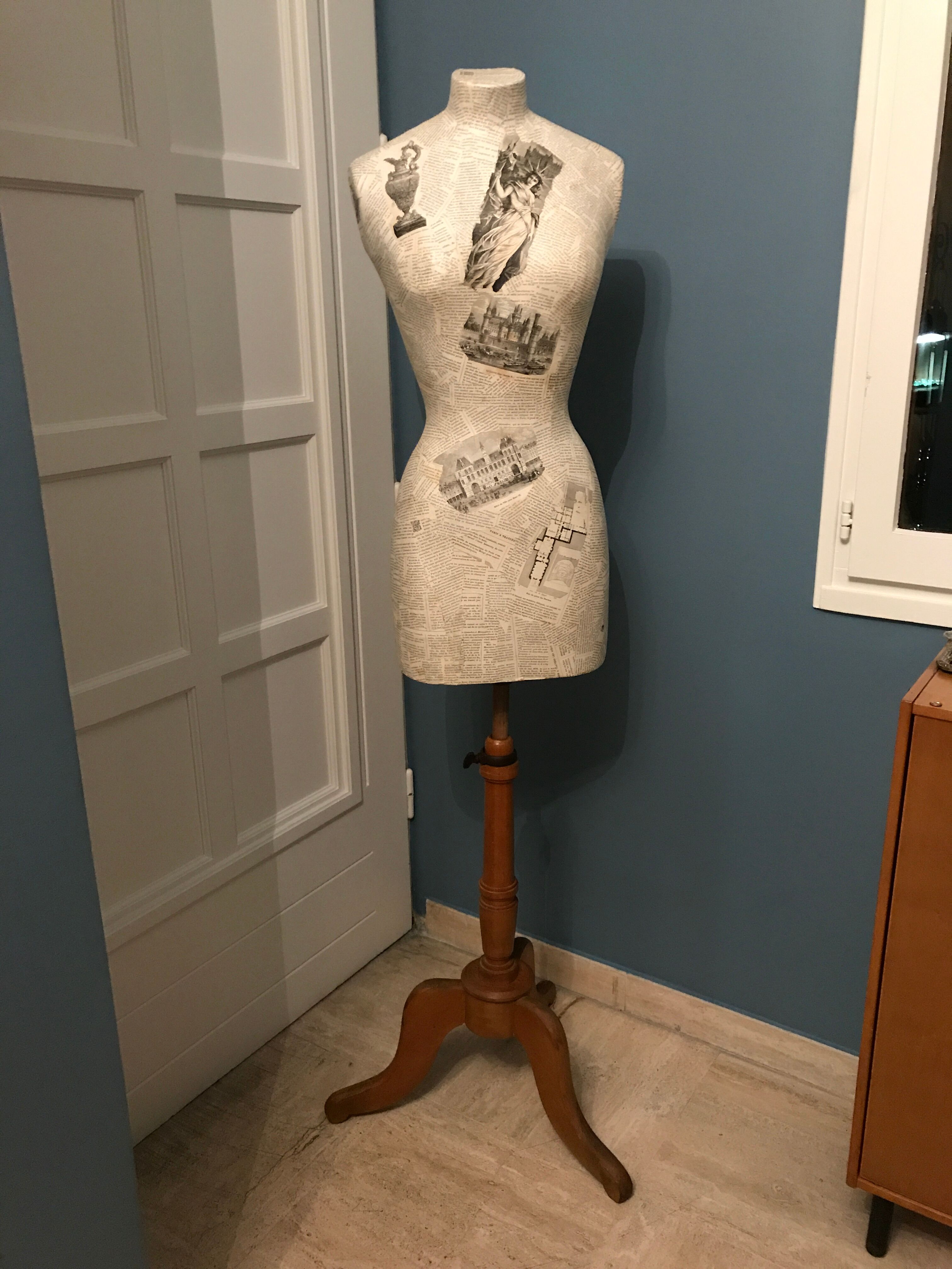 Buste de mannequin de couture Stockman vintage taille 38