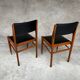 2 chaises vintage en bois et skaï