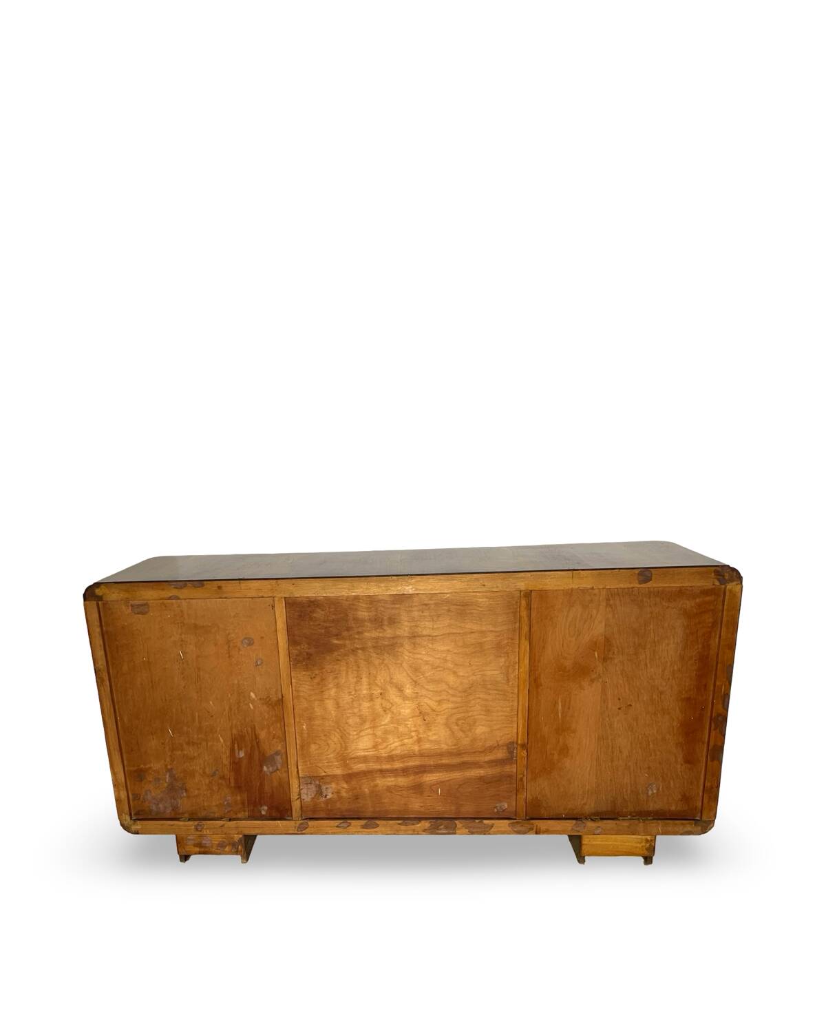 Buffet en noyer Art déco italien, de grande qualité.