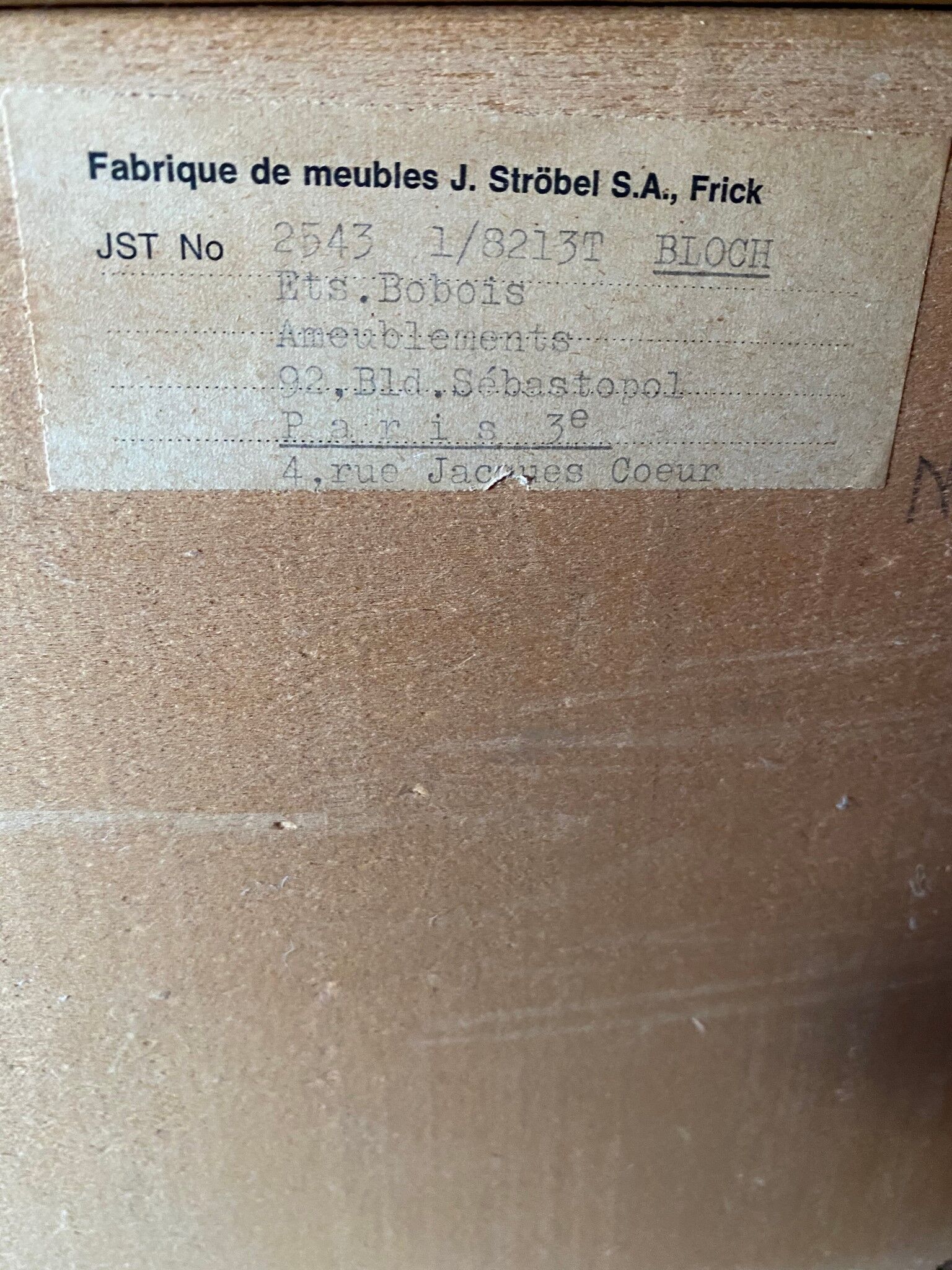 Vintage tulip foot bedside table