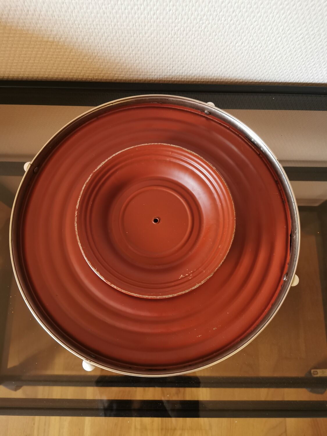 Vintage trivet, turntable
