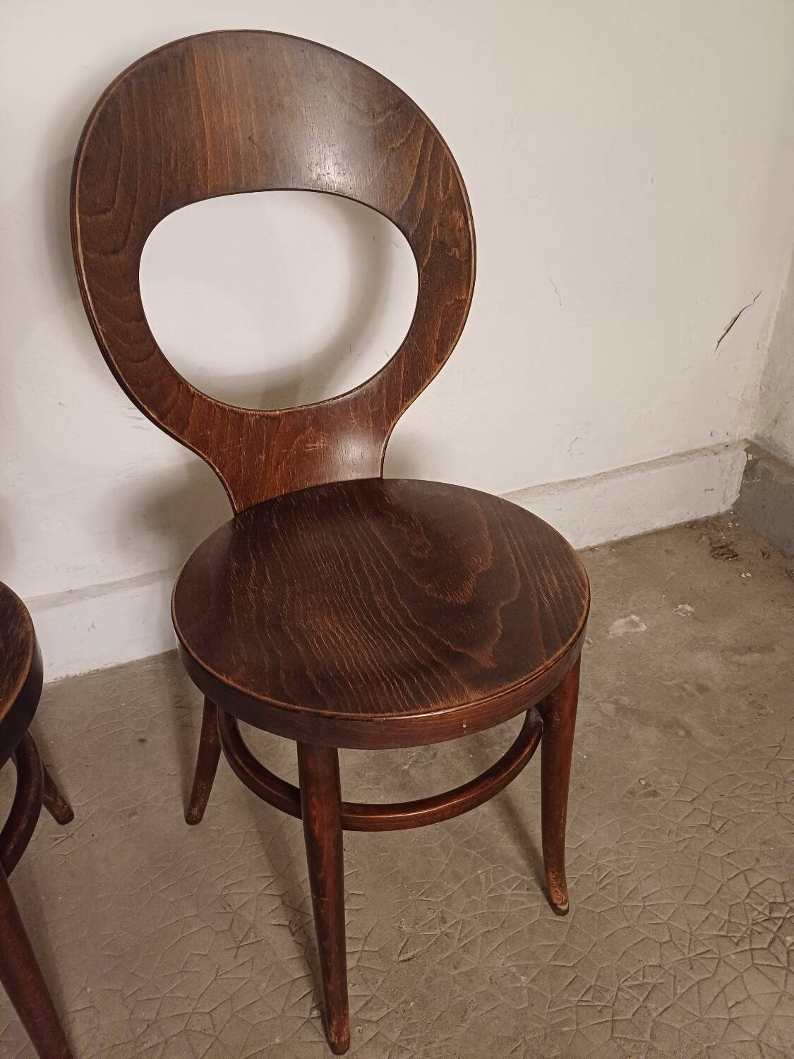 Set of 3 Baumann Mouette bistro chairs